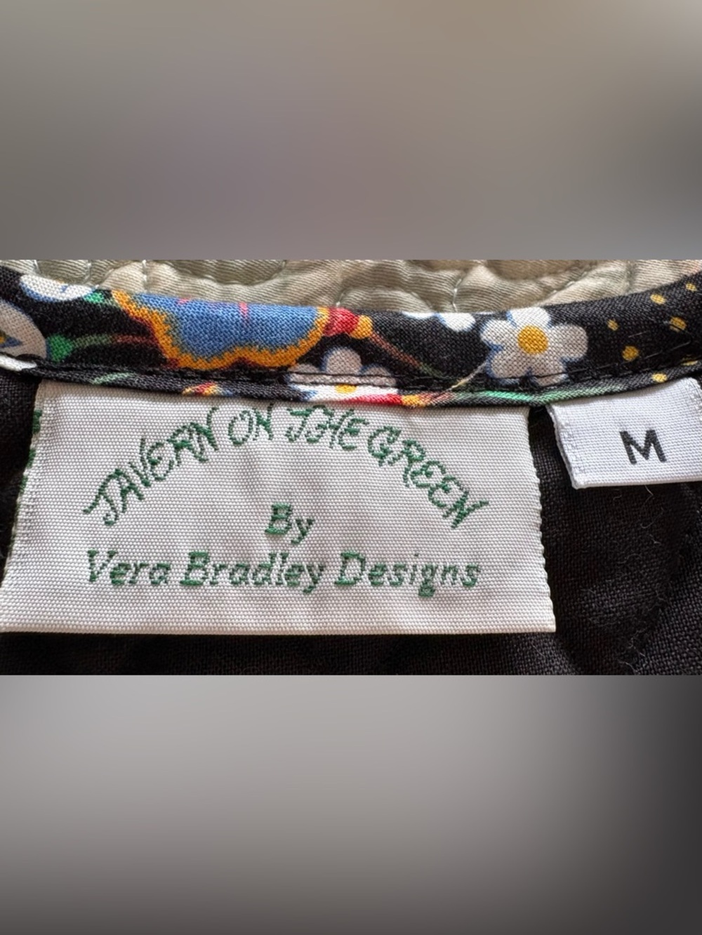 90’s Vera Bradley “Tavern on the Green” Vintage Inspired Floral Garden Motif - M - Picture 11 of 11